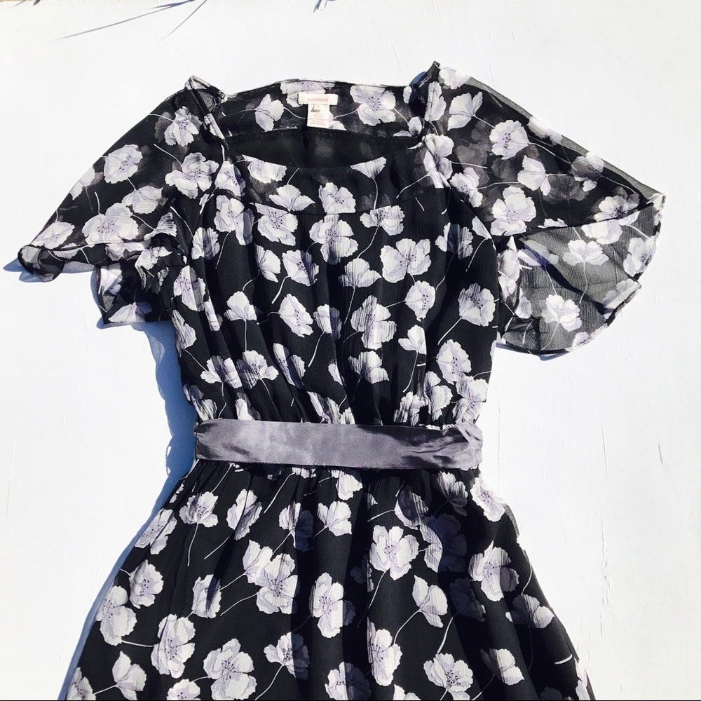 Sundance Catalog Floral Silk Ruffle Midi Dress - Picture 7 of 8